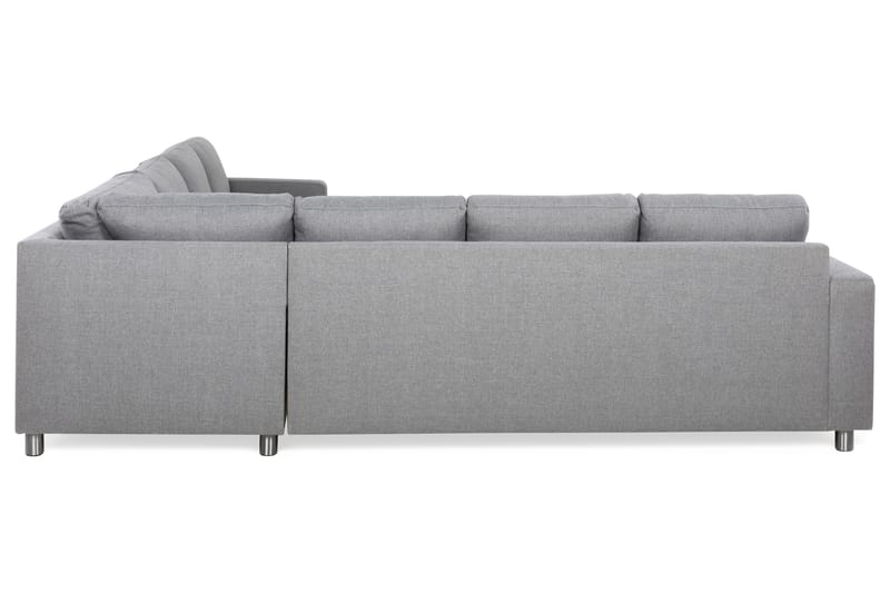 Crazy 6-personers Vendbar L-formet X-Large Hjørnesofa i Stof - Grå - Møbler - Sofaer - Hjørnesofa