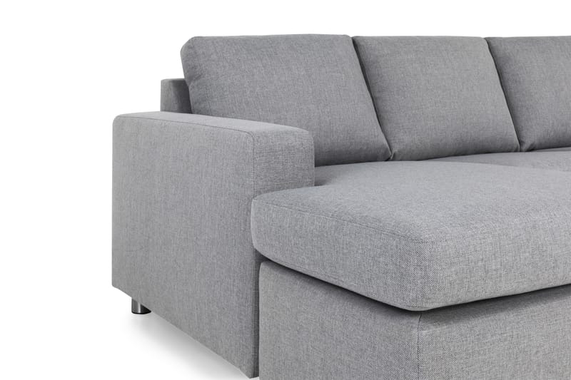 Crazy 6-personers Venstrevendt U-formet Large Hjørnesofa med Chaiselong i Stof - Grå - Møbler - Sofaer - Hjørnesofa - Hjørnesofa med chaiselong