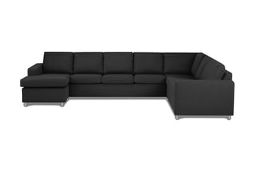 Crazy 6-personers Venstrevendt U-formet X-Large Hjørnesofa med Chaiselong i Stof