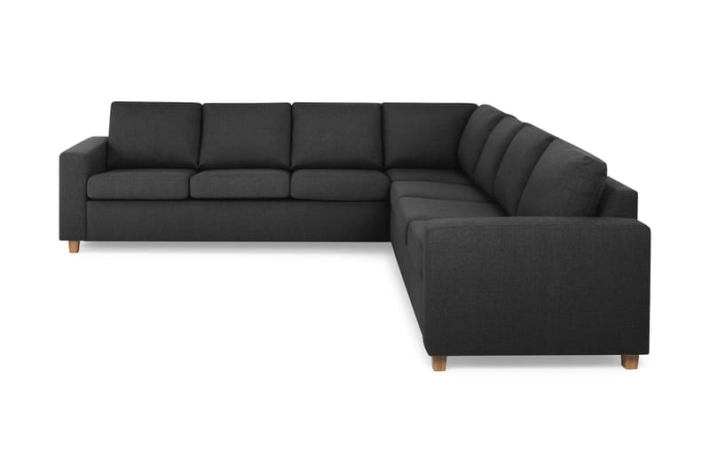 Crazy 6-personers Vendbar L-formet X-Large Hjørnesofa i Stof - Antracit - Møbler - Sofaer - Hjørnesofa
