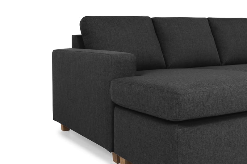 Crazy 6-personers Venstrevendt U-formet Large Hjørnesofa med Chaiselong i Stof - Antracit - Møbler - Sofaer - Hjørnesofa - Hjørnesofa med chaiselong