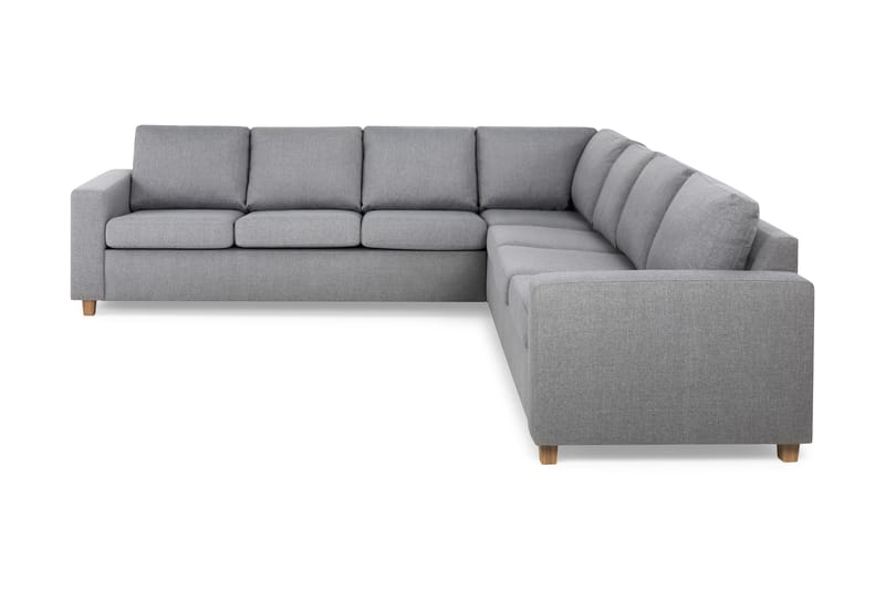 Crazy 6-personers Vendbar L-formet X-Large Hjørnesofa i Stof - Grå - Møbler - Sofaer - Hjørnesofa