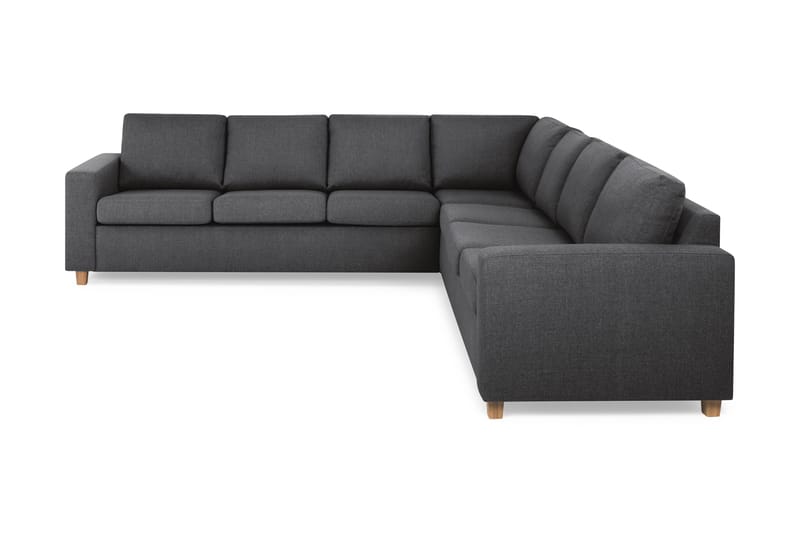 Crazy 6-personers Vendbar L-formet X-Large Hjørnesofa i Stof - Mørkegrå - Møbler - Sofaer - Hjørnesofa