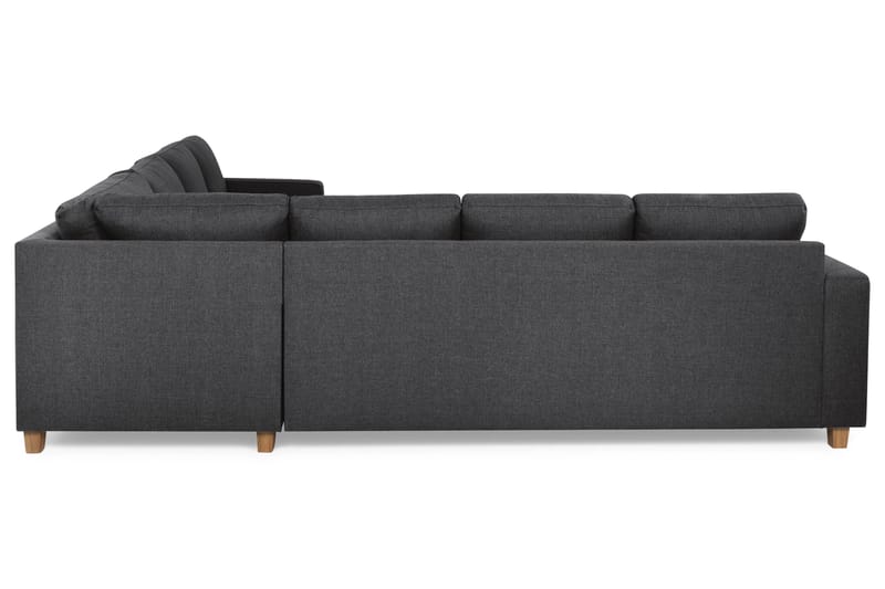 Crazy 6-personers Vendbar L-formet X-Large Hjørnesofa i Stof - Mørkegrå - Møbler - Sofaer - Hjørnesofa