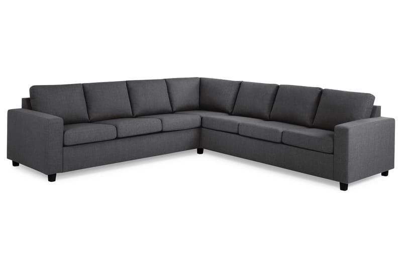 Crazy 6-personers Vendbar L-formet X-Large Hjørnesofa i Stof - Mørkegrå - Møbler - Sofaer - Hjørnesofa