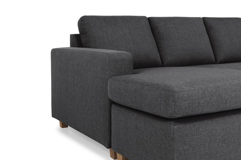 Crazy 6-personers Venstrevendt U-formet Large Hjørnesofa med Chaiselong i Stof - Mørkegrå - Møbler - Sofaer - Hjørnesofa - Hjørnesofa med chaiselong