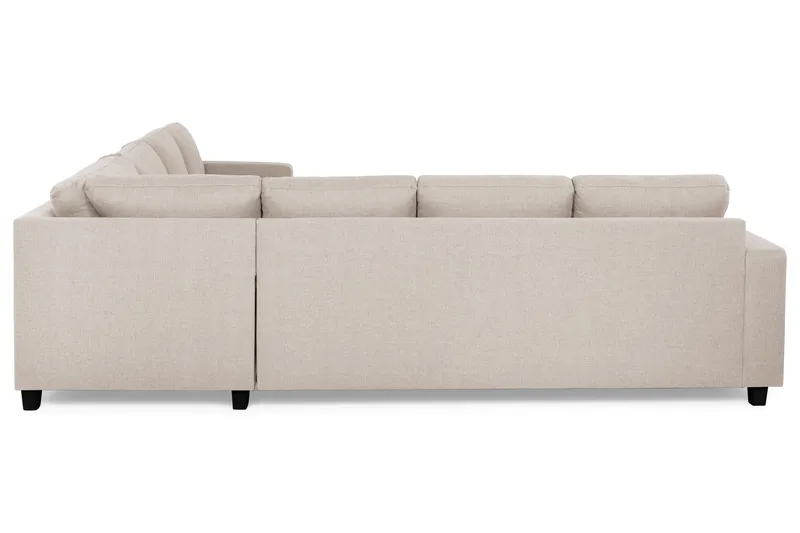 Crazy 6-personers Vendbar L-formet X-Large Hjørnesofa i Stof - Beige - Møbler - Sofaer - Hjørnesofa