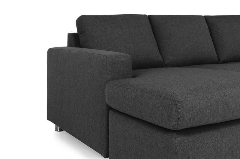 Crazy 6-personers Venstrevendt U-formet Large Hjørnesofa med Chaiselong i Stof - Antracit - Møbler - Sofaer - Hjørnesofa - Hjørnesofa med chaiselong