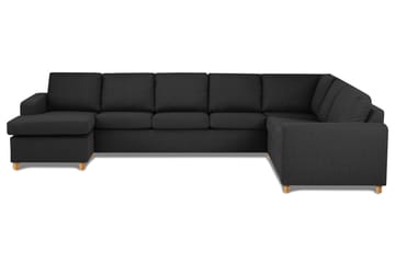 Crazy 6-personers Venstrevendt U-formet X-Large Hjørnesofa med Chaiselong i Stof