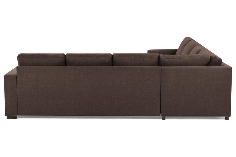 Crazy 6-personers Vendbar L-formet X-Large Hjørnesofa i Stof - Brun - Møbler - Sofaer - Hjørnesofa