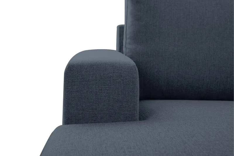 Crazy 6-personers Venstrevendt U-formet X-Large Hjørnesofa med Chaiselong i Stof - Blå - Møbler - Sofaer - Hjørnesofa - Hjørnesofa med chaiselong