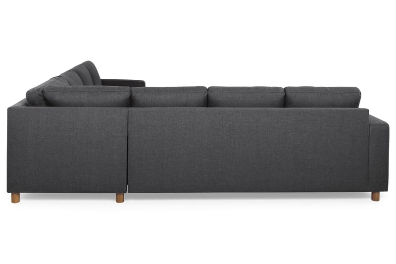 Crazy 6-personers Vendbar L-formet X-Large Hjørnesofa i Stof - Mørkegrå - Møbler - Sofaer - Hjørnesofa