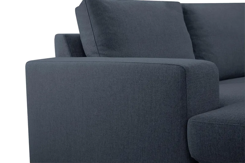 Crazy 6-personers Venstrevendt U-formet X-Large Hjørnesofa med Chaiselong i Stof - Blå - Møbler - Sofaer - Hjørnesofa - Hjørnesofa med chaiselong