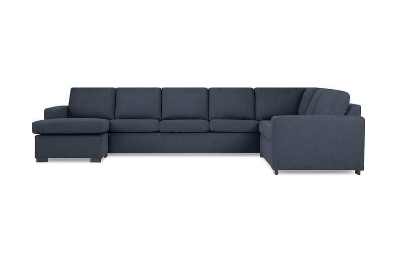 Crazy 6-personers Venstrevendt U-formet X-Large Hjørnesofa med Chaiselong i Stof - Blå - Møbler - Sofaer - Hjørnesofa - Hjørnesofa med chaiselong