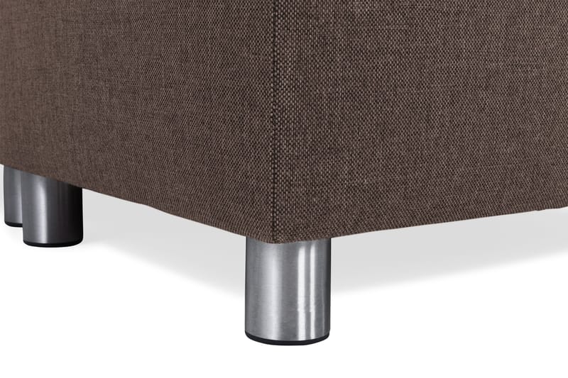 Crazy 6-personers Venstrevendt U-formet X-Large Hjørnesofa med Chaiselong i Stof - Brun - Møbler - Sofaer - Hjørnesofa - Hjørnesofa med chaiselong