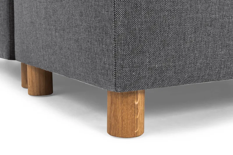 Crazy 6-personers Venstrevendt U-formet Large Hjørnesofa med Chaiselong i Stof - Mørkegrå - Møbler - Sofaer - Hjørnesofa - Hjørnesofa med chaiselong