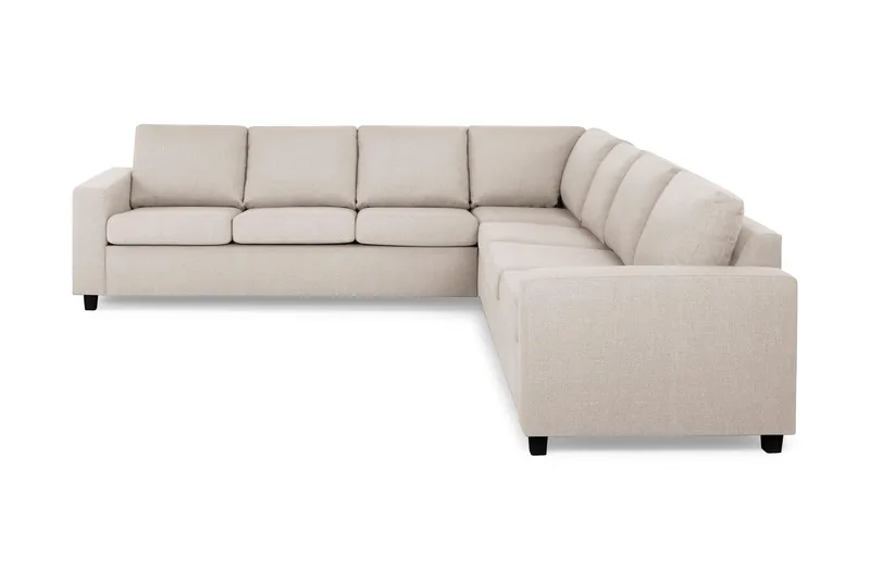 Crazy 6-personers Vendbar L-formet X-Large Hjørnesofa i Stof, Beige