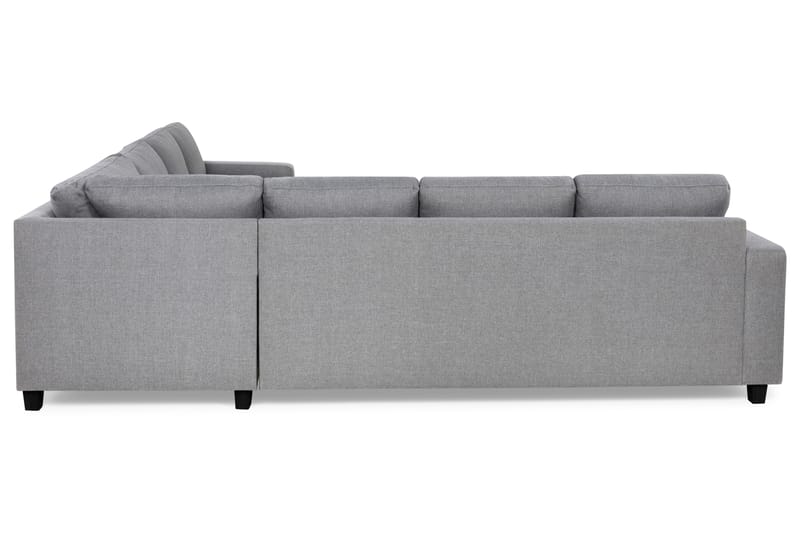 Crazy 6-personers Venstrevendt U-formet Large Hjørnesofa med Chaiselong i Stof - Grå - Møbler - Sofaer - Hjørnesofa - Hjørnesofa med chaiselong