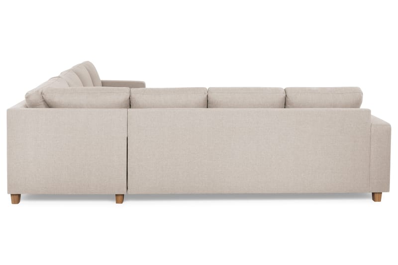 Crazy 6-personers Vendbar L-formet X-Large Hjørnesofa i Stof - Beige - Møbler - Sofaer - Hjørnesofa