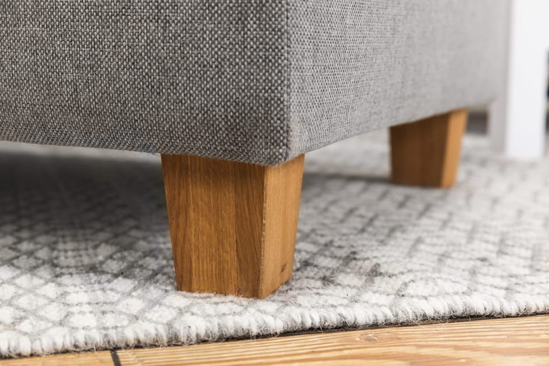 Crazy 6-personers Venstrevendt U-formet Large Hjørnesofa med Chaiselong i Stof - Grå - Møbler - Sofaer - Hjørnesofa - Hjørnesofa med chaiselong