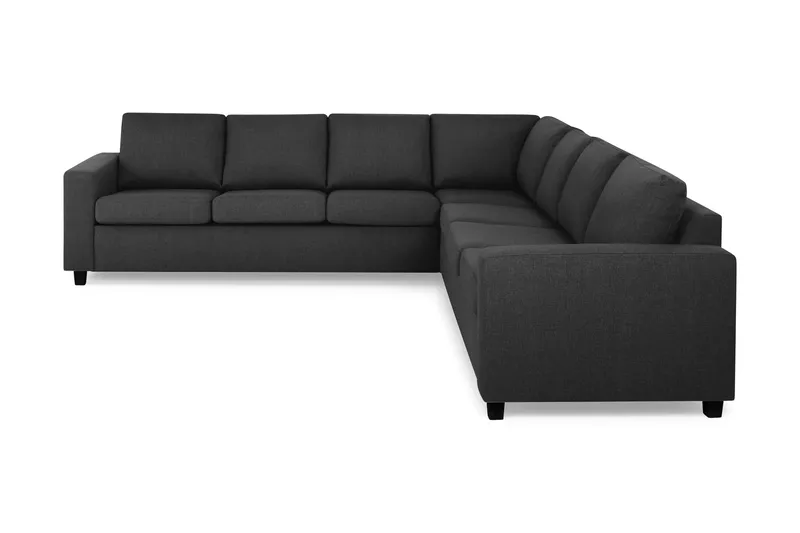 Crazy 6-personers Vendbar L-formet X-Large Hjørnesofa i Stof - Antracit - Møbler - Sofaer - Hjørnesofa