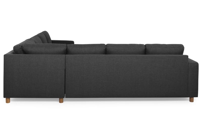 Crazy 6-personers Vendbar L-formet X-Large Hjørnesofa i Stof - Antracit - Møbler - Sofaer - Hjørnesofa