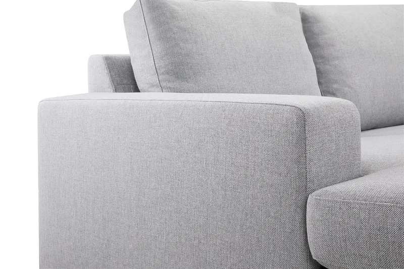 Crazy 6-personers Venstrevendt U-formet X-Large Hjørnesofa med Chaiselong i Stof - Grå - Møbler - Sofaer - Hjørnesofa - Hjørnesofa med chaiselong