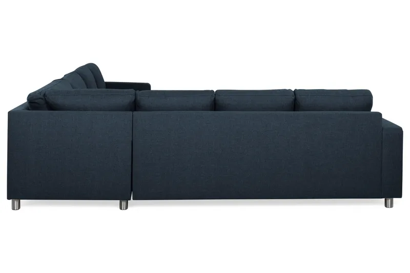 Crazy 6-personers Vendbar L-formet X-Large Hjørnesofa i Stof - Blå - Møbler - Sofaer - Hjørnesofa