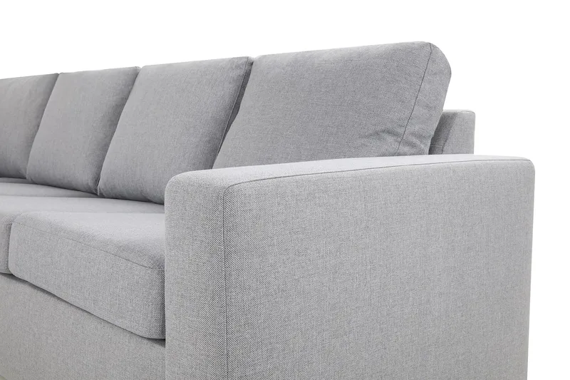 Crazy 6-personers Venstrevendt U-formet Large Hjørnesofa med Chaiselong i Stof - Grå - Møbler - Sofaer - Hjørnesofa - Hjørnesofa med chaiselong