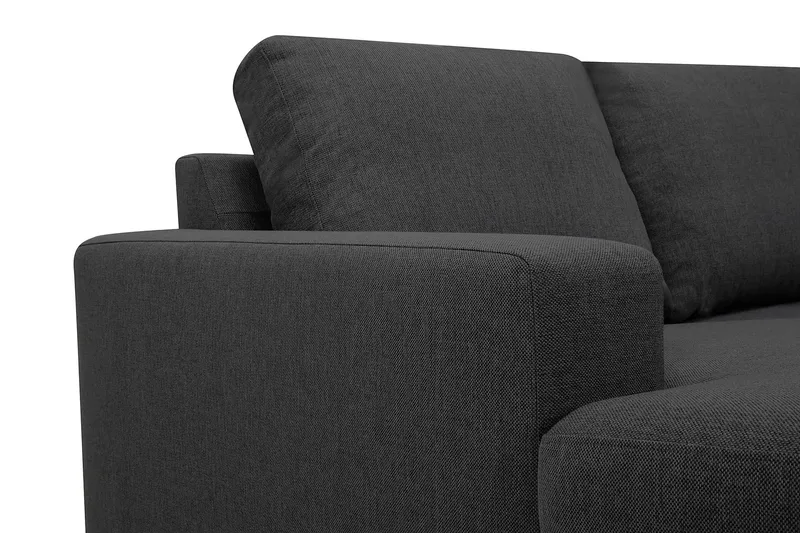 Crazy 6-personers Venstrevendt U-formet X-Large Hjørnesofa med Chaiselong i Stof - Mørkegrå - Møbler - Sofaer - Hjørnesofa - Hjørnesofa med chaiselong