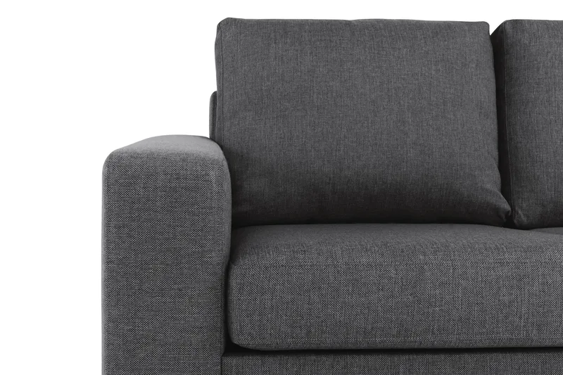 Crazy 6-personers Vendbar L-formet X-Large Hjørnesofa i Stof - Mørkegrå - Møbler - Sofaer - Hjørnesofa