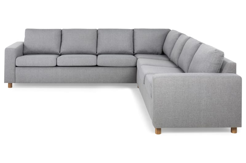 Crazy 6-personers Vendbar L-formet X-Large Hjørnesofa i Stof - Grå - Møbler - Sofaer - Hjørnesofa