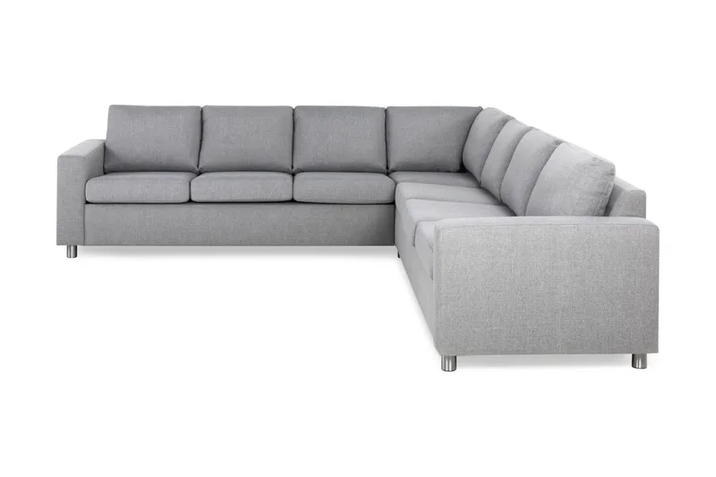 Crazy 6-personers Vendbar L-formet X-Large Hjørnesofa i Stof - Grå - Møbler - Sofaer - Hjørnesofa