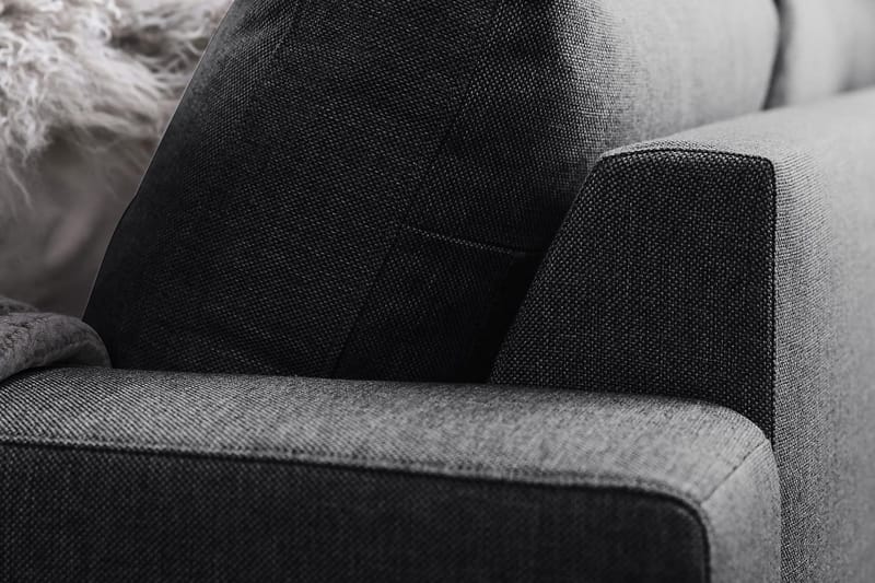 Crazy 6-personers Venstrevendt U-formet X-Large Hjørnesofa med Chaiselong i Stof - Mørkegrå - Møbler - Sofaer - Hjørnesofa - Hjørnesofa med chaiselong