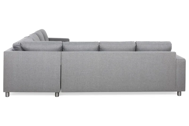 Crazy 6-personers Vendbar L-formet X-Large Hjørnesofa i Stof - Grå - Møbler - Sofaer - Hjørnesofa