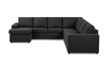 Crazy 6-personers Venstrevendt U-formet Large Hjørnesofa med Chaiselong i Stof