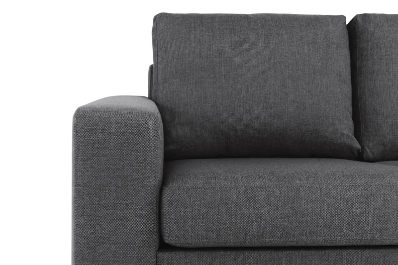 Crazy 6-personers Vendbar L-formet X-Large Hjørnesofa i Stof - Mørkegrå - Møbler - Sofaer - Hjørnesofa
