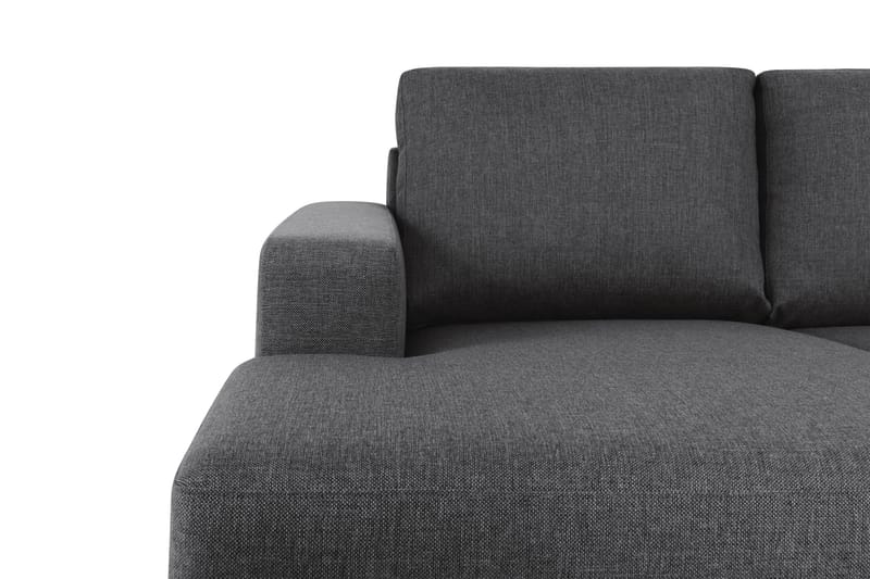 Crazy 6-personers Venstrevendt U-formet Large Hjørnesofa med Chaiselong i Stof - Mørkegrå - Møbler - Sofaer - Hjørnesofa - Hjørnesofa med chaiselong