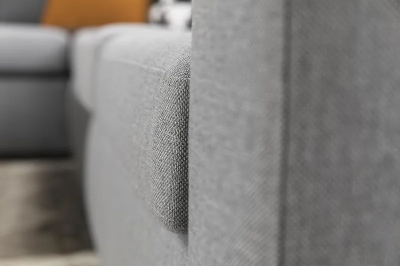 Crazy 6-personers Venstrevendt U-formet Large Hjørnesofa med Chaiselong i Stof - Grå - Møbler - Sofaer - Hjørnesofa - Hjørnesofa med chaiselong