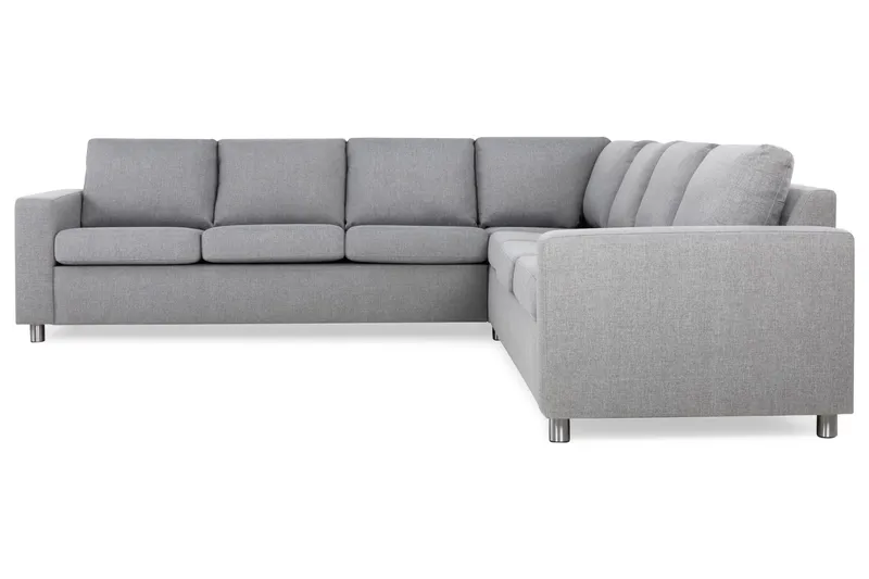 Crazy 6-personers Vendbar L-formet X-Large Hjørnesofa i Stof - Grå - Møbler - Sofaer - Hjørnesofa