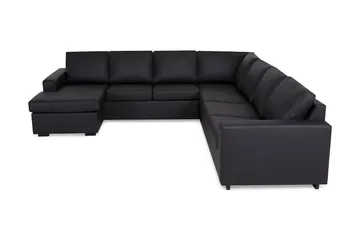 Crazy 6-personers Venstrevendt U-formet Large Hjørnesofa med Chaiselong i Kunstlæder