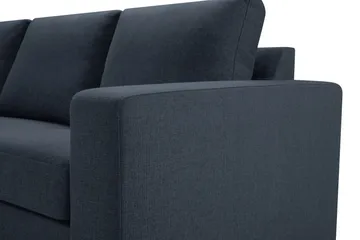 Crazy 7-personers Højrevendt U-formet XX-Large Hjørnesofa med Divan i Stof - Mørkeblå - Møbler - Sofaer - Hjørnesofa - Hjørnesofa med chaiselong