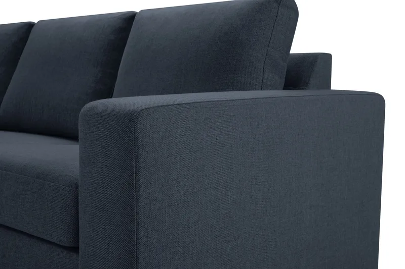 Crazy 7-personers Højrevendt U-formet XX-Large Hjørnesofa med Divan i Stof - Blå - Møbler - Sofaer - Hjørnesofa - Hjørnesofa med chaiselong