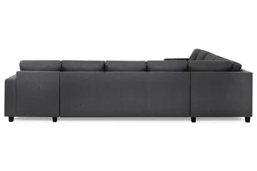 Crazy 7-personers Højrevendt U-formet XX-Large Hjørnesofa med Divan i Stof - Mørkegrå - Møbler - Sofaer - Hjørnesofa - Hjørnesofa med chaiselong