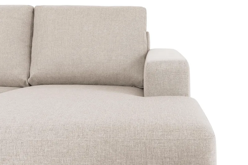 Crazy 7-personers Højrevendt U-formet XX-Large Hjørnesofa med Divan i Stof - Beige - Møbler - Sofaer - Hjørnesofa - Hjørnesofa med chaiselong