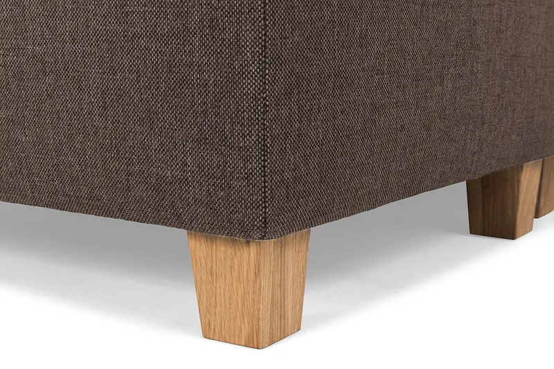 Crazy 7-personers Højrevendt U-formet XX-Large Hjørnesofa med Divan i Stof - Brun - Møbler - Sofaer - Hjørnesofa - Hjørnesofa med chaiselong