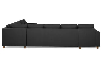 Crazy 7-personers Vendbar U-formet XX-Large Hjørnesofa med Divan i Stof - Antracit - Møbler - Sofaer - Hjørnesofa - Hjørnesofa med chaiselong