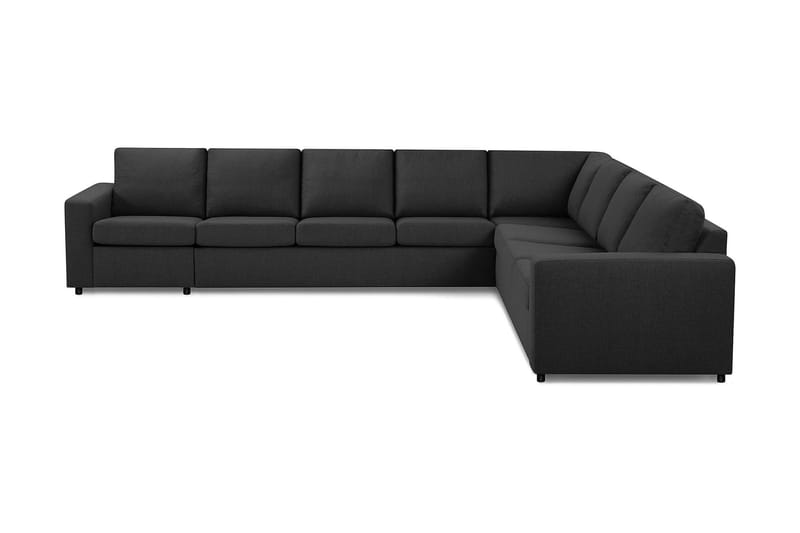 Crazy 7-personers Vendbar L-formet XX-Large Hjørnesofa i Stof - Antracit - Møbler - Sofaer - Hjørnesofa