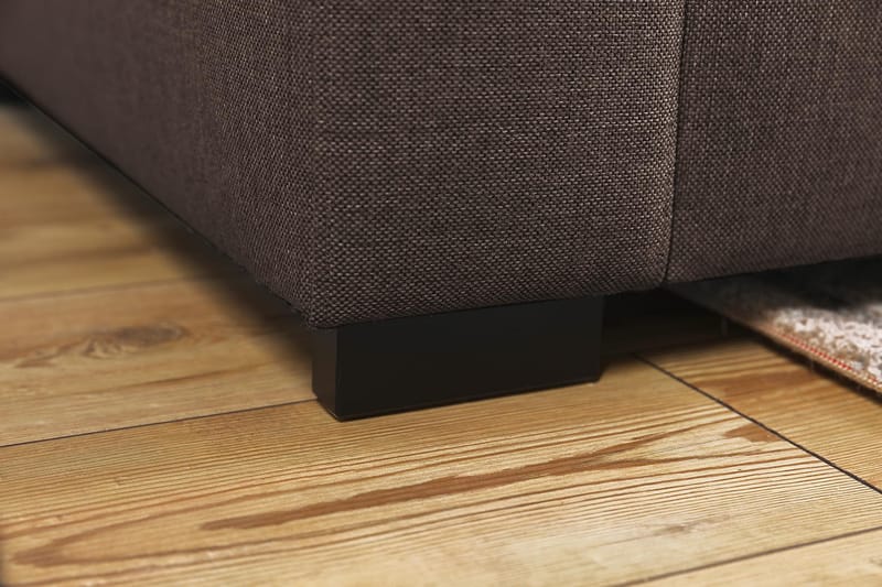 Crazy 7-personers Vendbar L-formet XX-Large Hjørnesofa i Stof - Brun - Møbler - Sofaer - Hjørnesofa