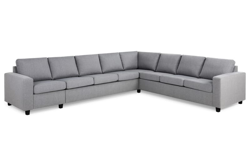 Crazy 7-personers Vendbar L-formet XX-Large Hjørnesofa i Stof - Grå - Møbler - Sofaer - Hjørnesofa